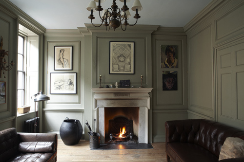 Farrow and Ball, panelled room